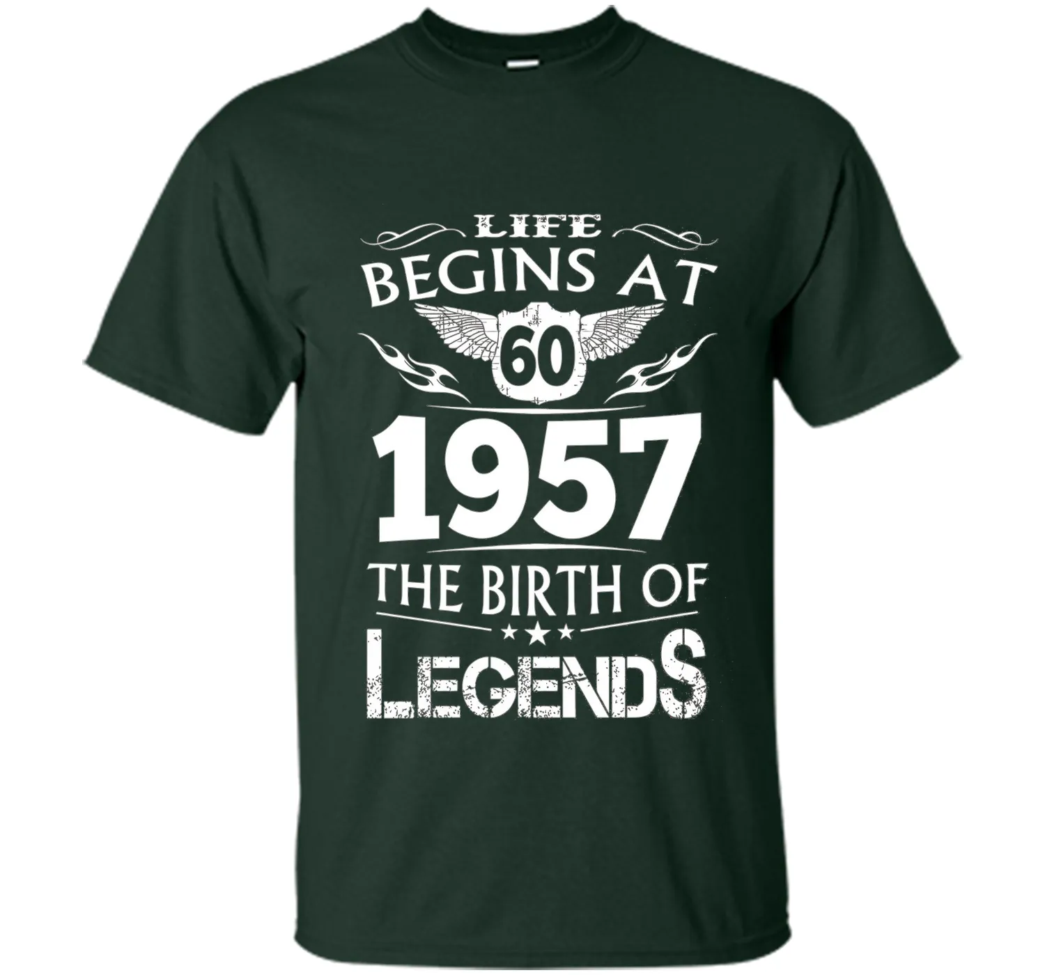 Life Begins At 60 1957 The Birth Of Legends T-Shirt t-shirt