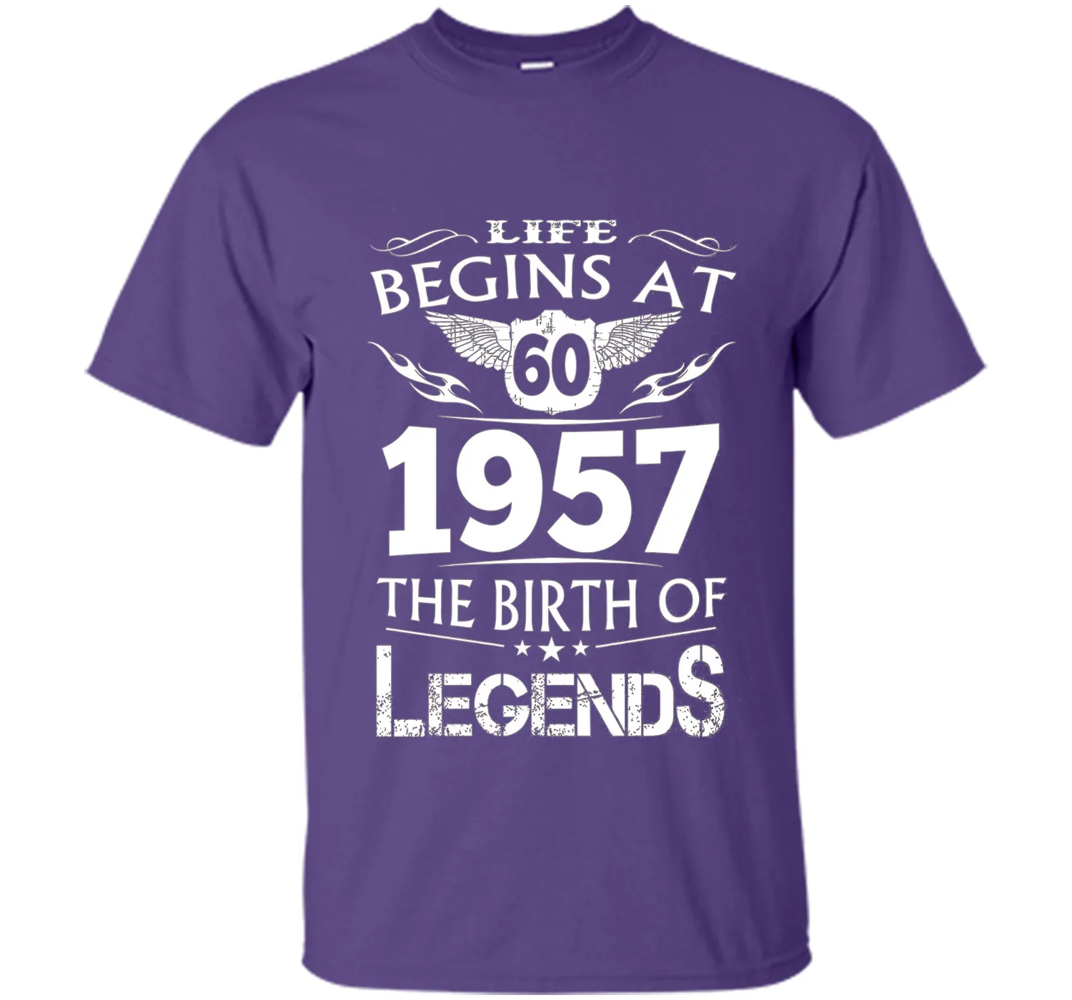 Life Begins At 60 1957 The Birth Of Legends T-Shirt t-shirt