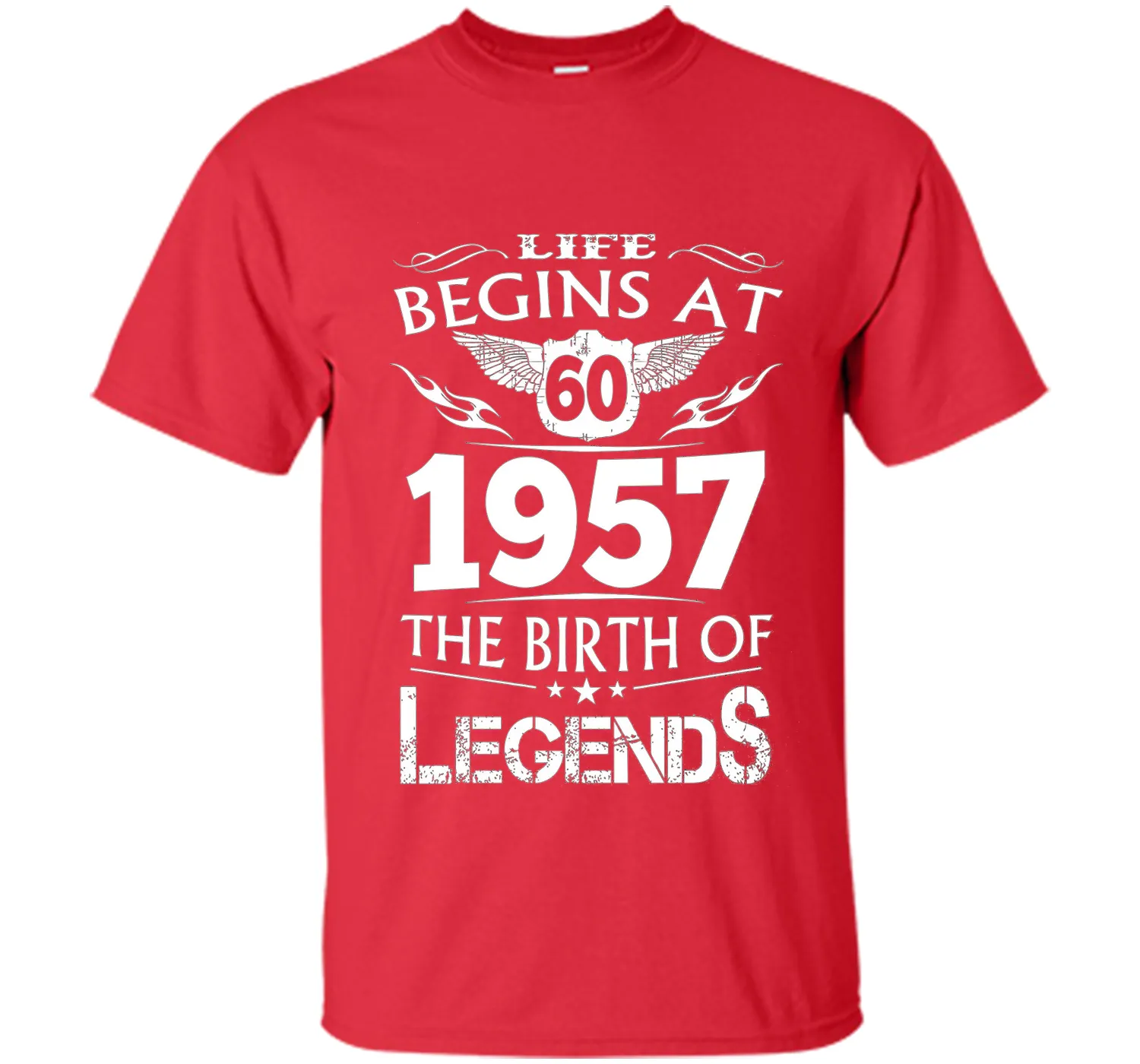 Life Begins At 60 1957 The Birth Of Legends T-Shirt t-shirt