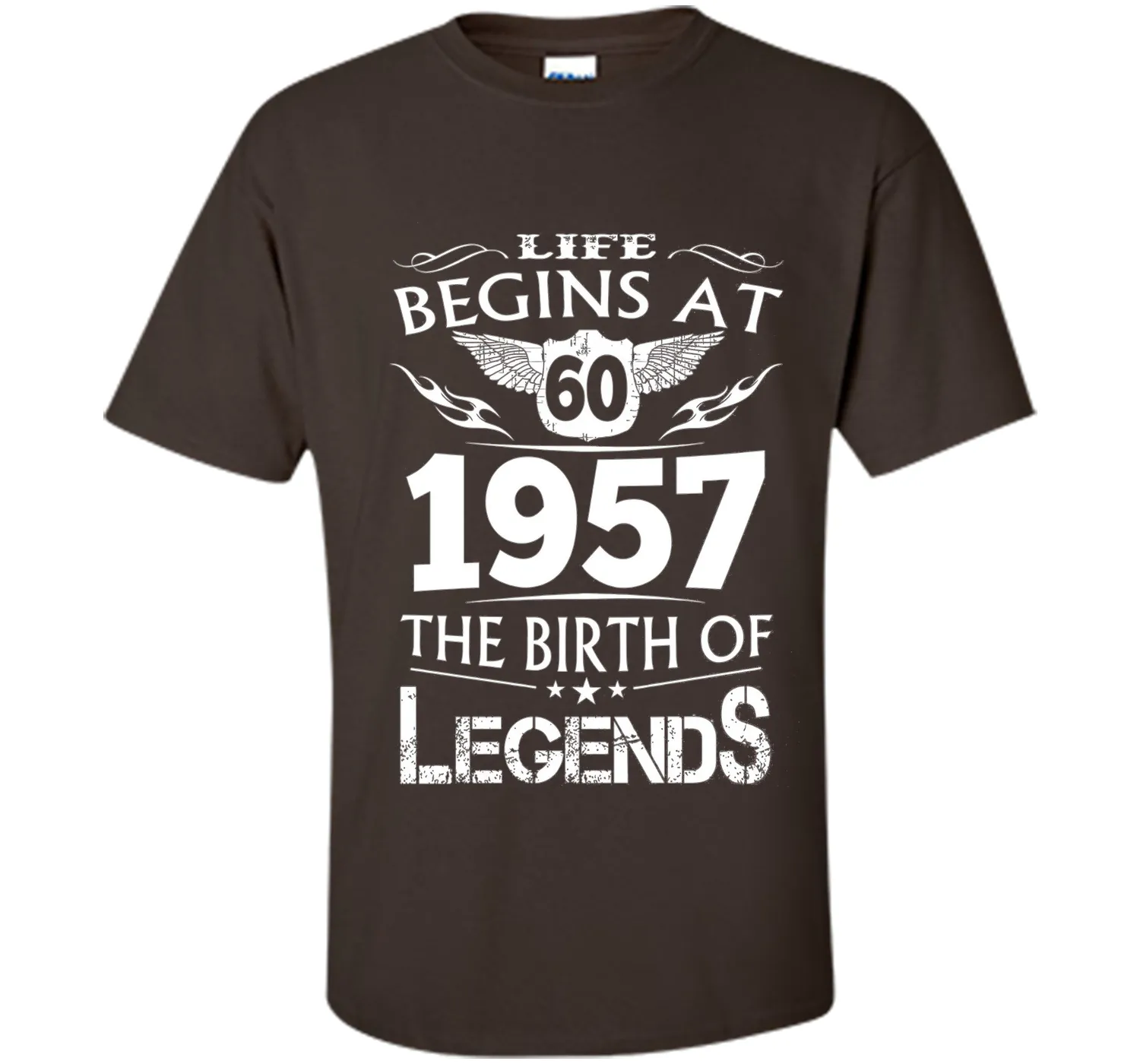 Life Begins At 60 1957 The Birth Of Legends T-Shirt t-shirt
