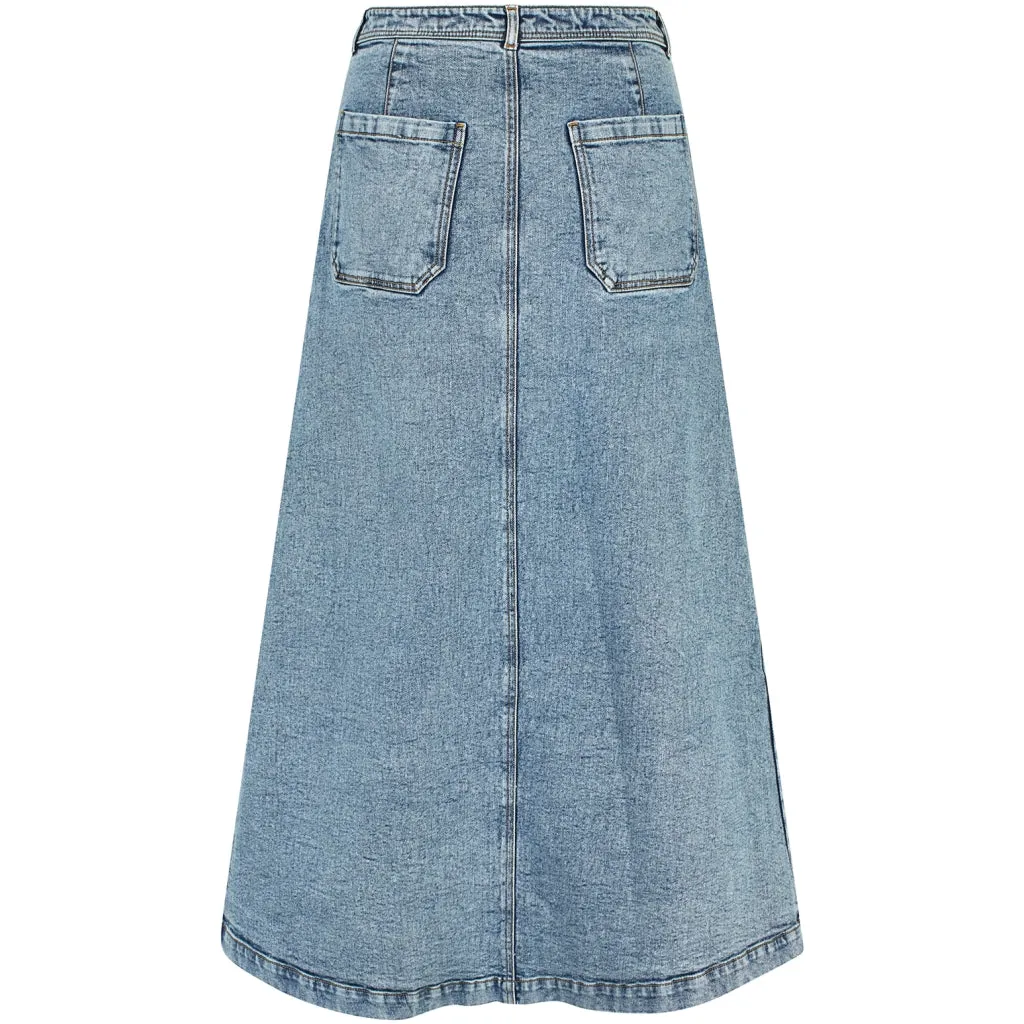 Luna Denim Maxi Skirt