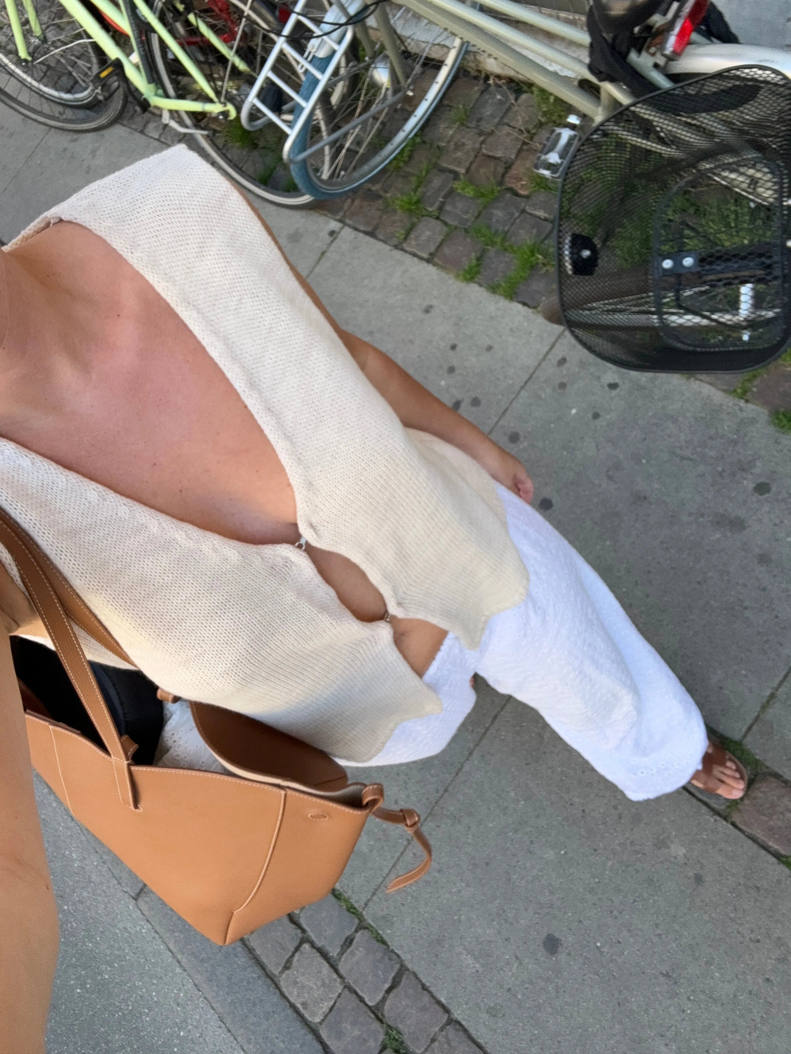 Mathilde Ravn knitted vest - Beige