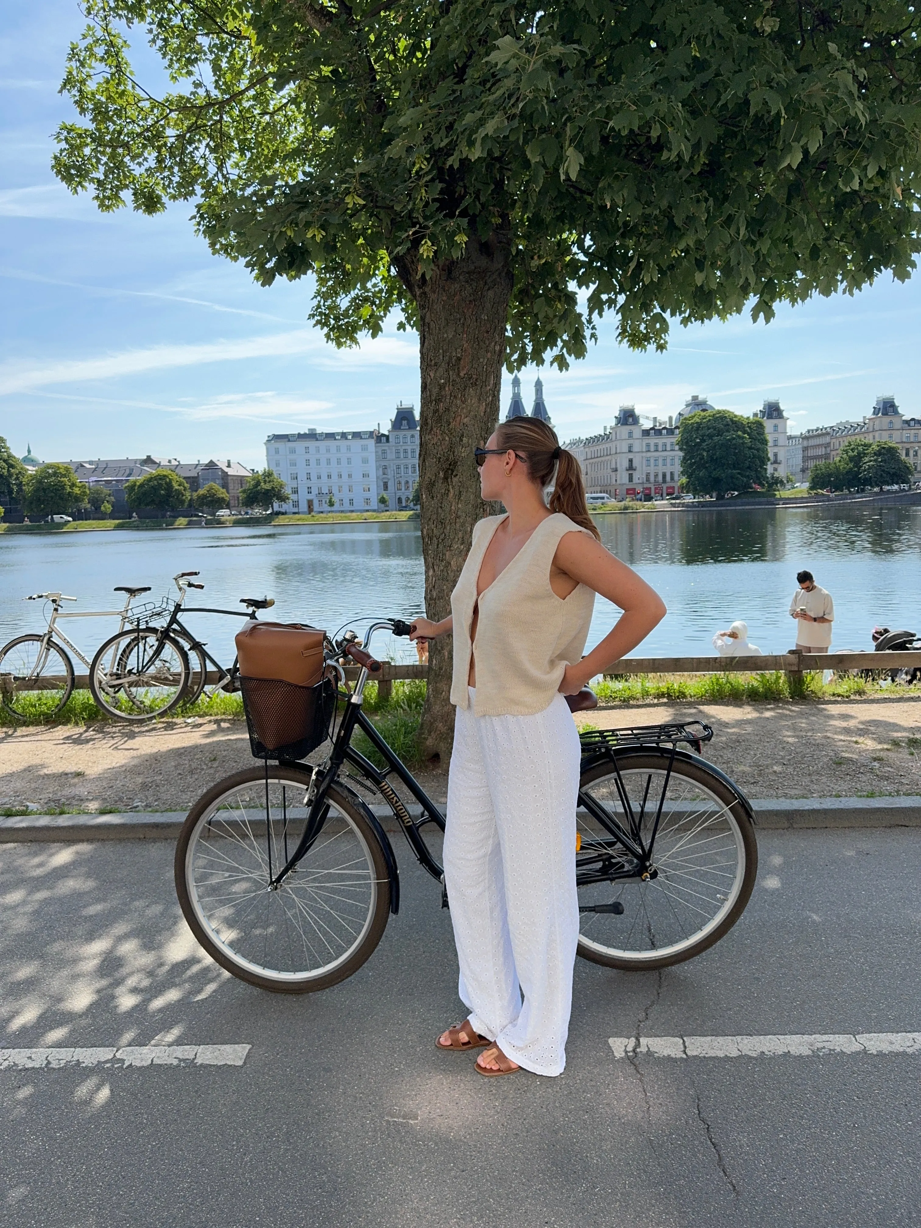 Mathilde Ravn knitted vest - Beige