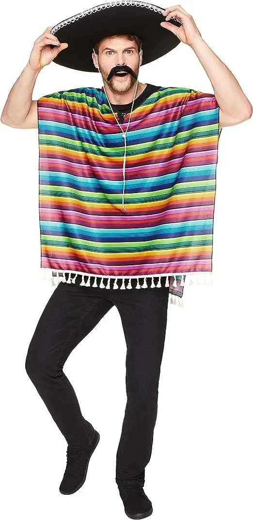 Mexican Poncho, Multicolor