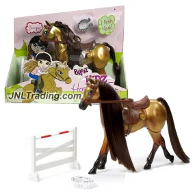 MGA Entertainment Bratz Kidz Horseback Fun Series 8-1/2 Inch Tall Electronic Horse - JUMPER with Neigh Sound Plus Mane Brush & Fence Piece