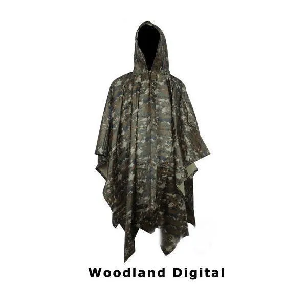 Multi-function Hooded Rain Poncho