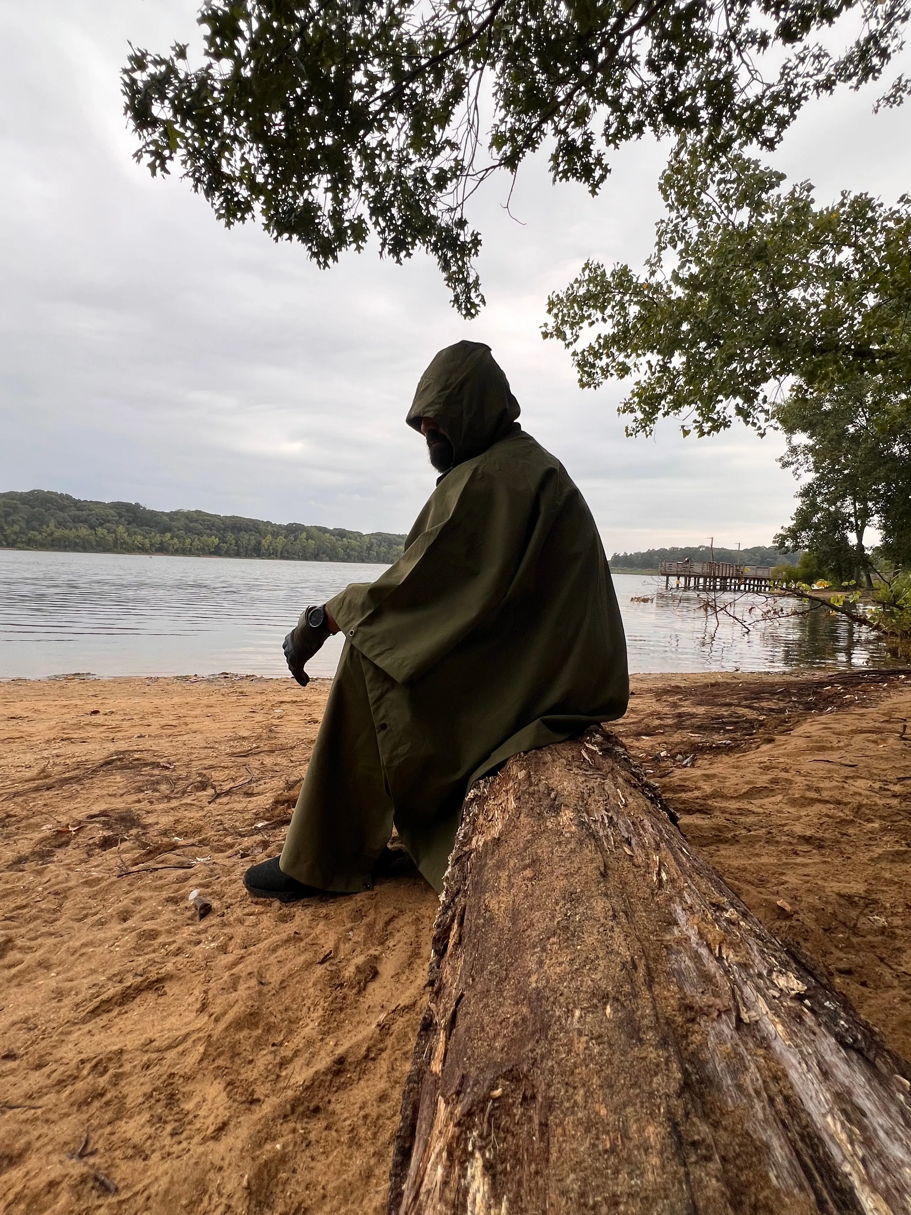 Multipurpose Waterproof Poncho: Survival Gear Emergency Shelter for Hiking Camping with Organized Pocket