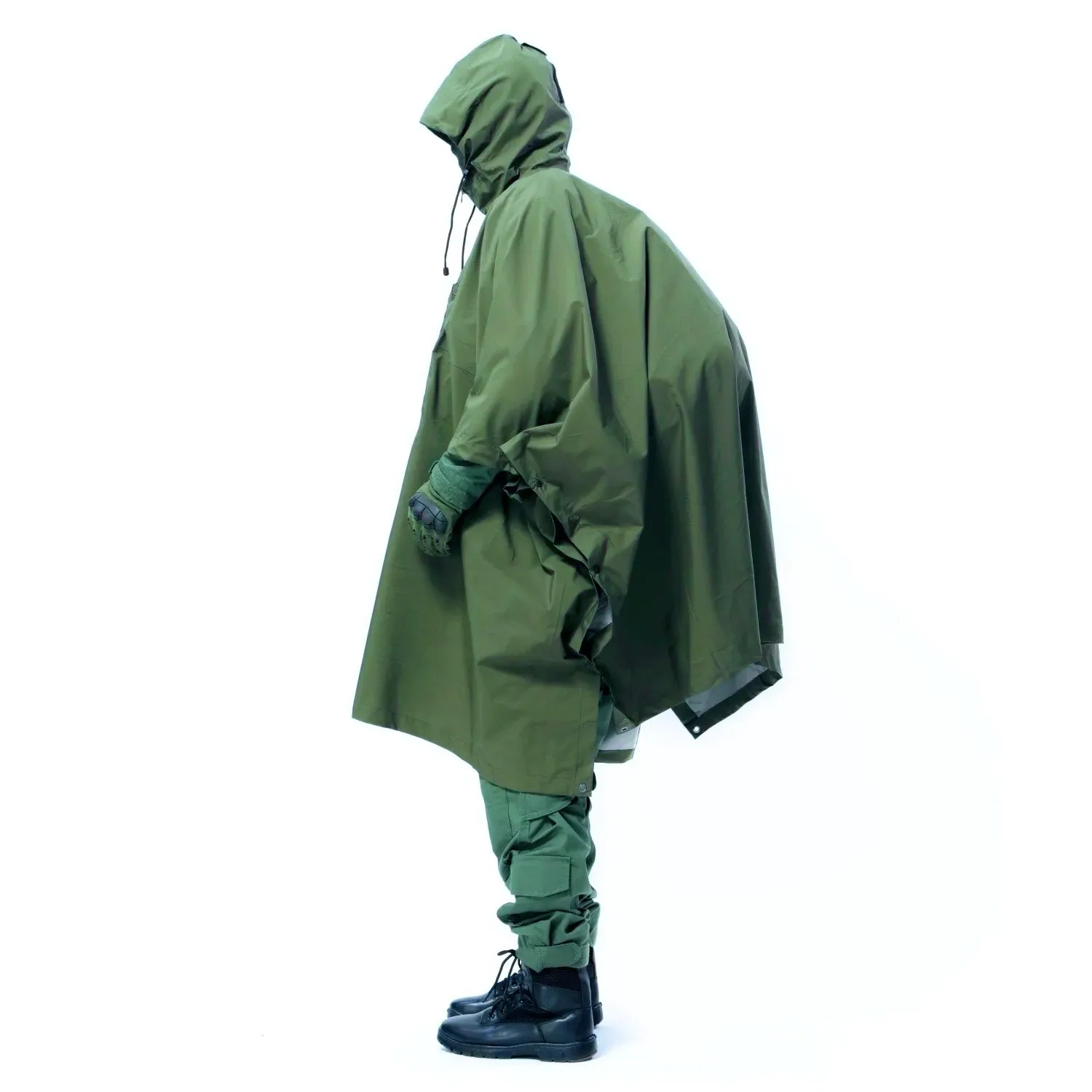 Multipurpose Waterproof Poncho: Survival Gear Emergency Shelter for Hiking Camping with Organized Pocket