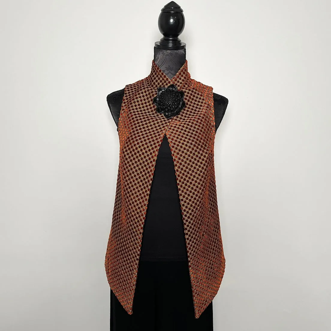 Natalia Vest - Limited edition - Winter auburn velvet