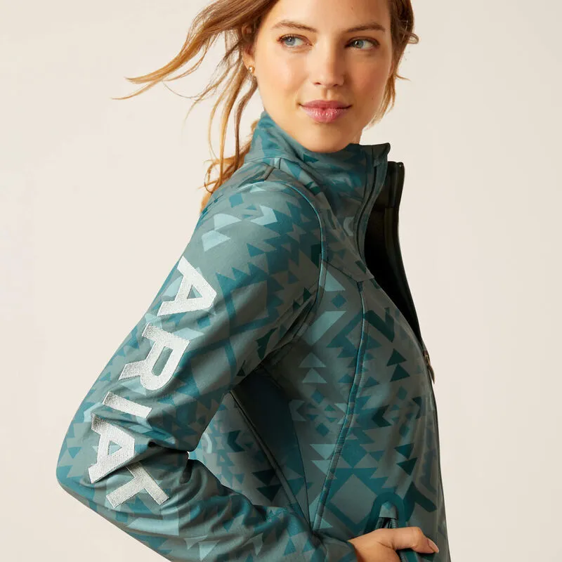 New Team Softshell Print Jacket-Pinewood