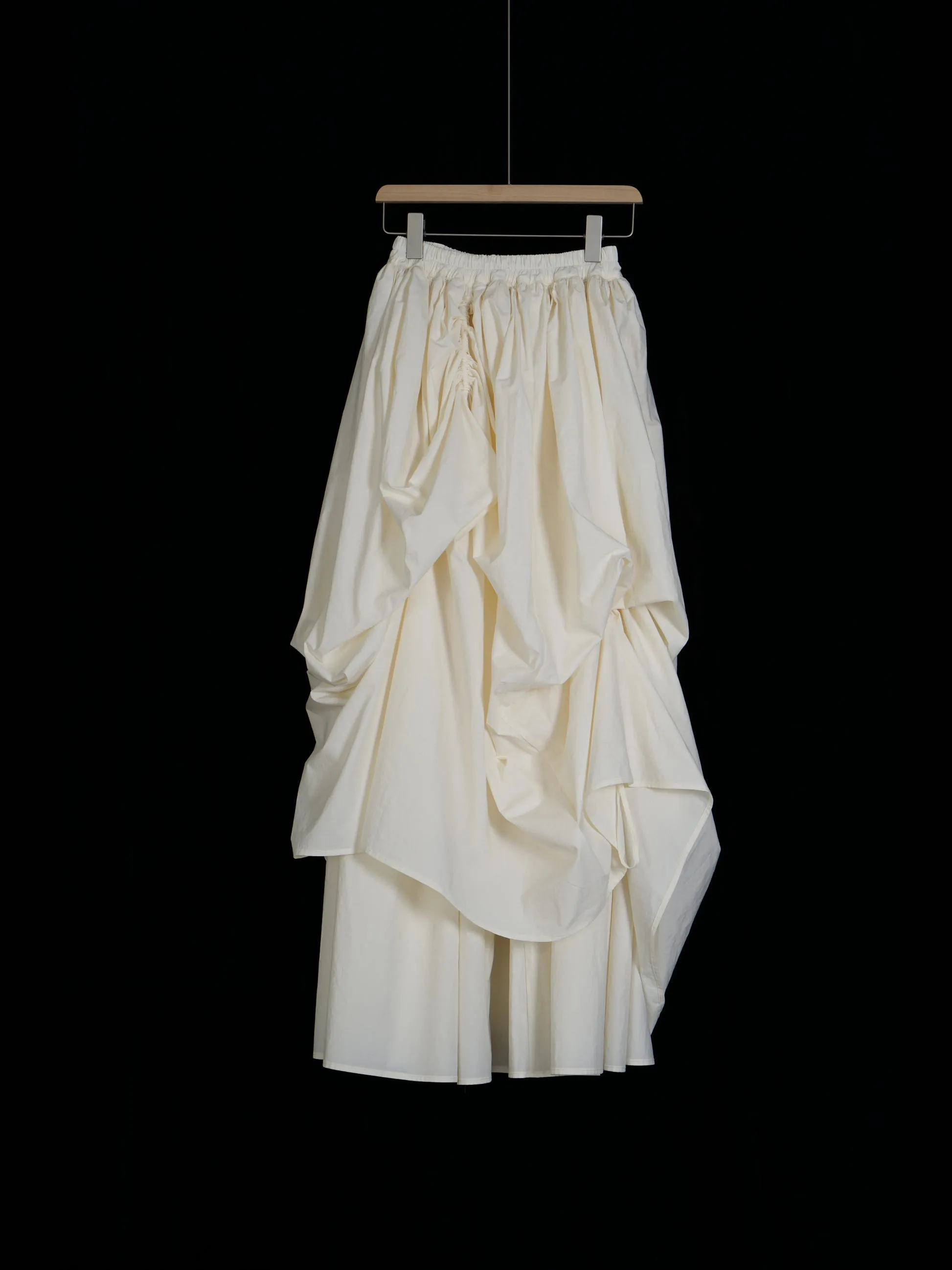 Niche Pleated Long Skirt
