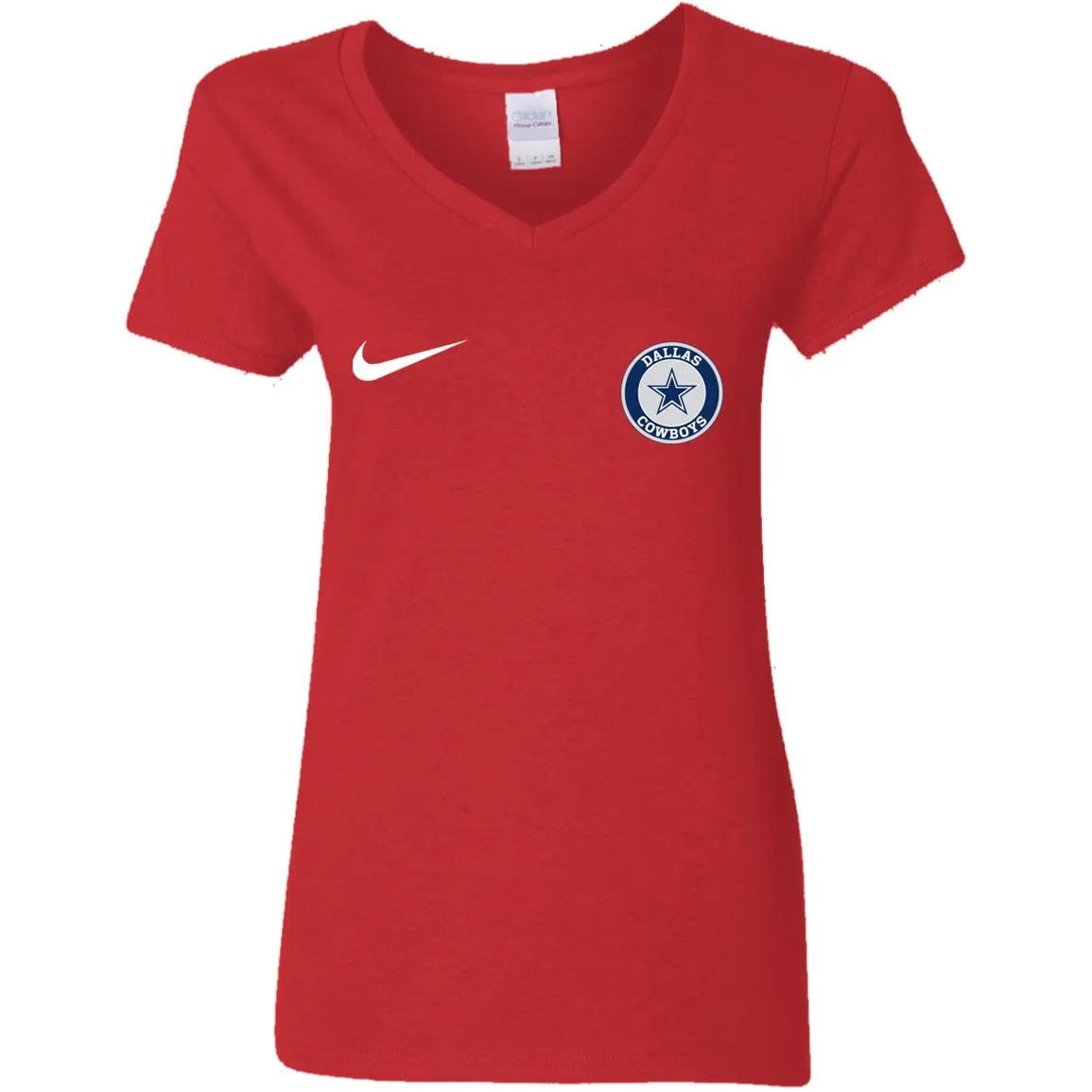 Nike Dallas Cowboys Nfl Football Women V-Neck T-Shirt