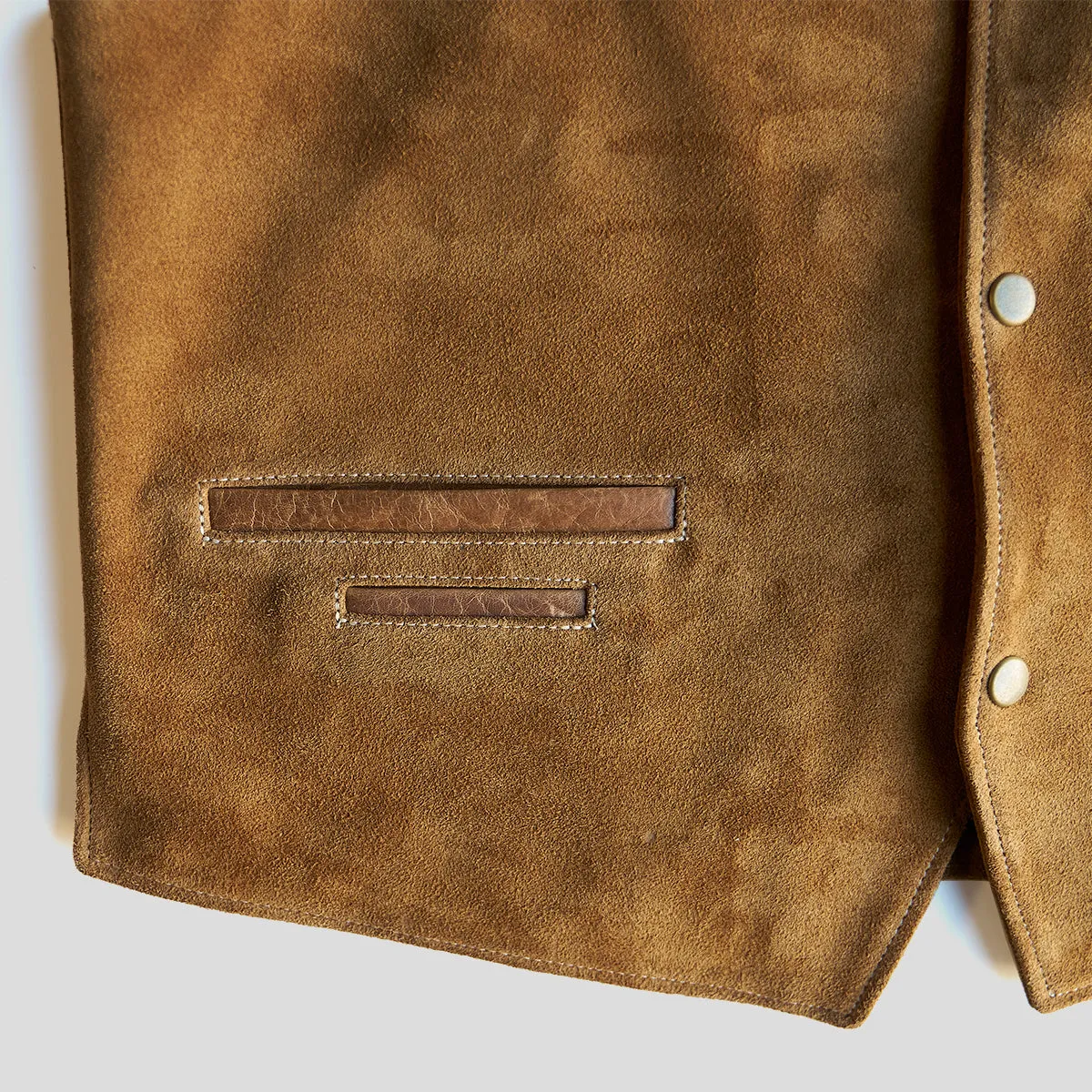 No.169 Garrison Vest | LE Suede Tan