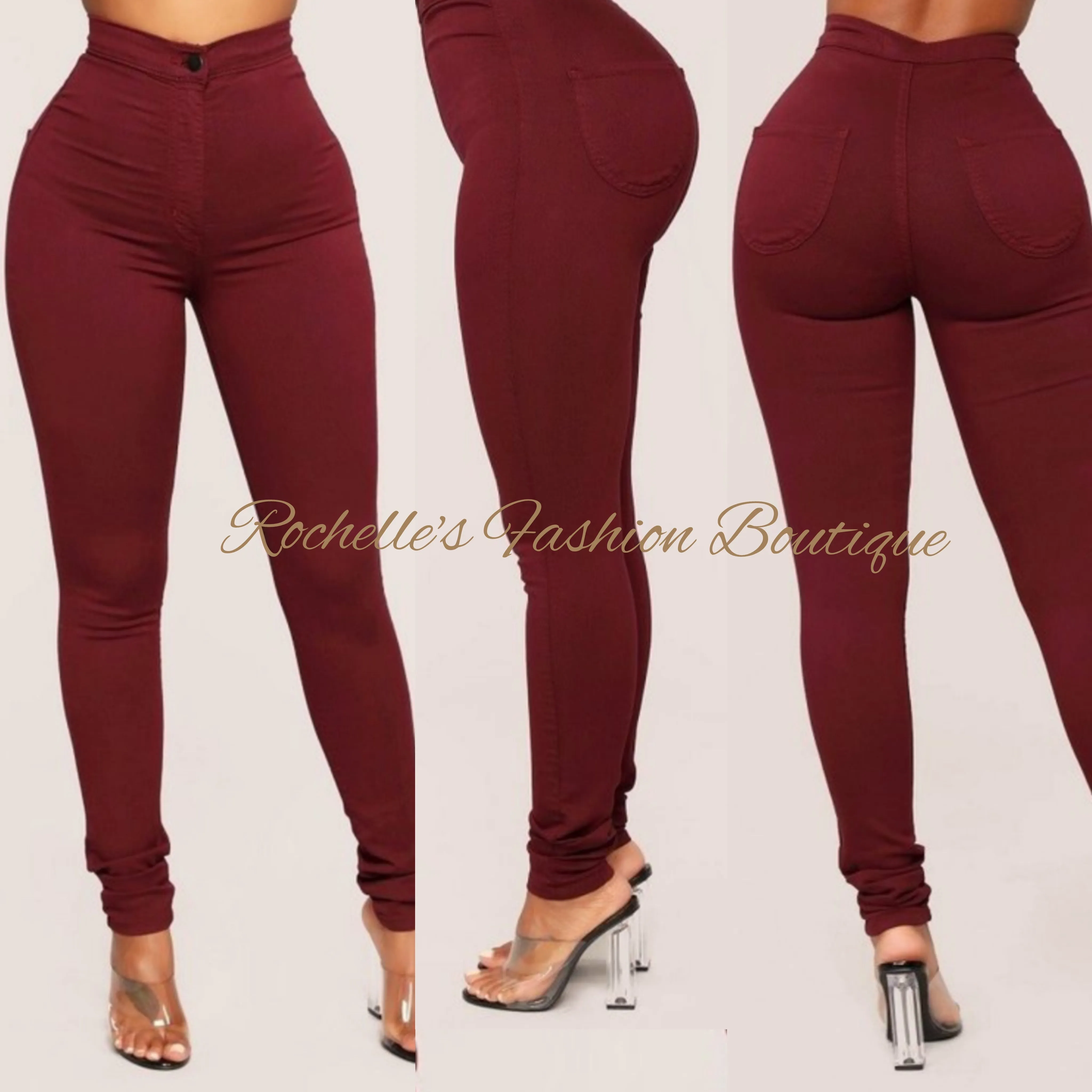 Olive High Rise Basic Skinny Jeans