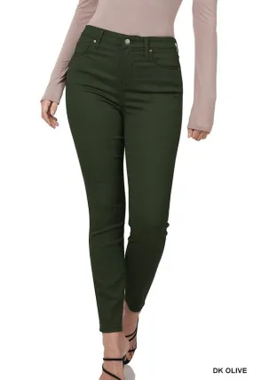 Olive High Rise Denim