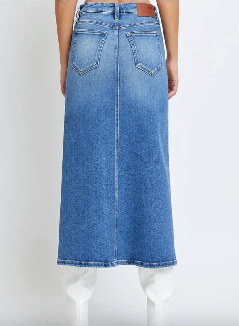 PEYTON MIDI SIDE SLIT SKIRT