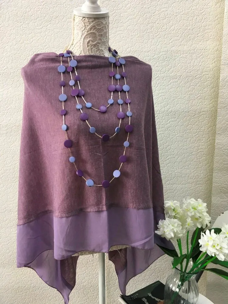 Poncho & Necklace Set