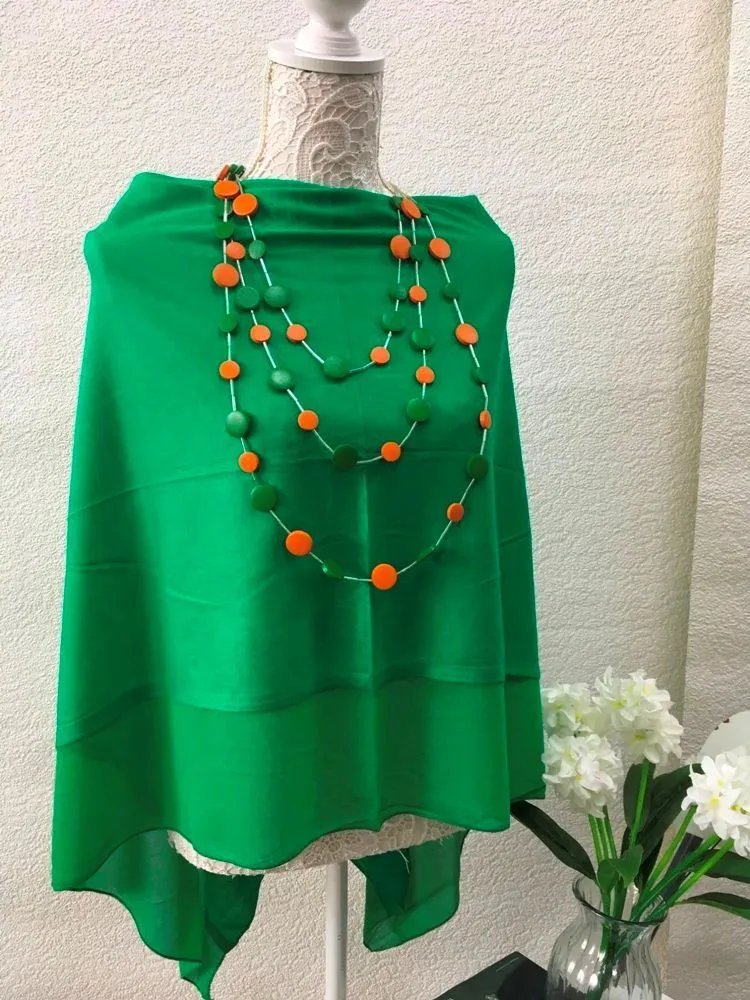 Poncho & Necklace Set