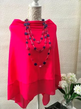Poncho & Necklace Set