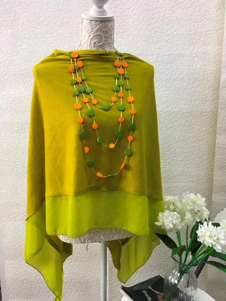 Poncho & Necklace Set