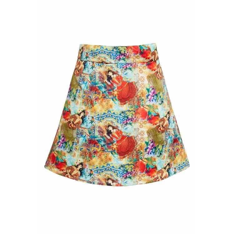 Printed Mini Skirt