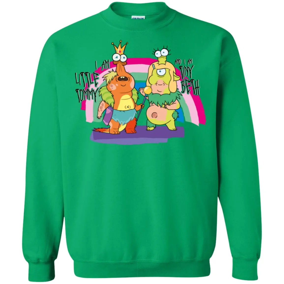 Rick And Morty Little Tommy And Tiny Beth Unisex Crewneck Pullover Sweatshirt