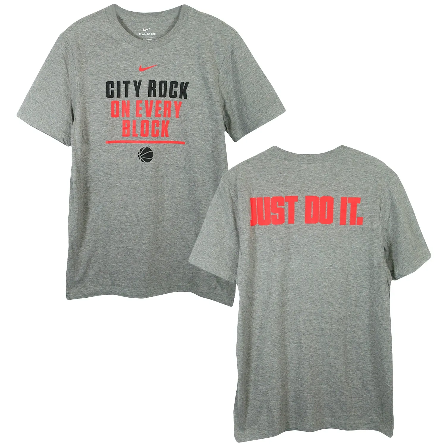 Rocks On Every Block Heather Grey Tee