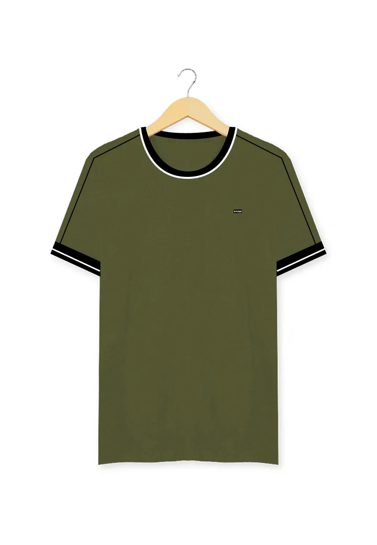 Ryusei Kaos Pria Yukako CMB Olive Green
