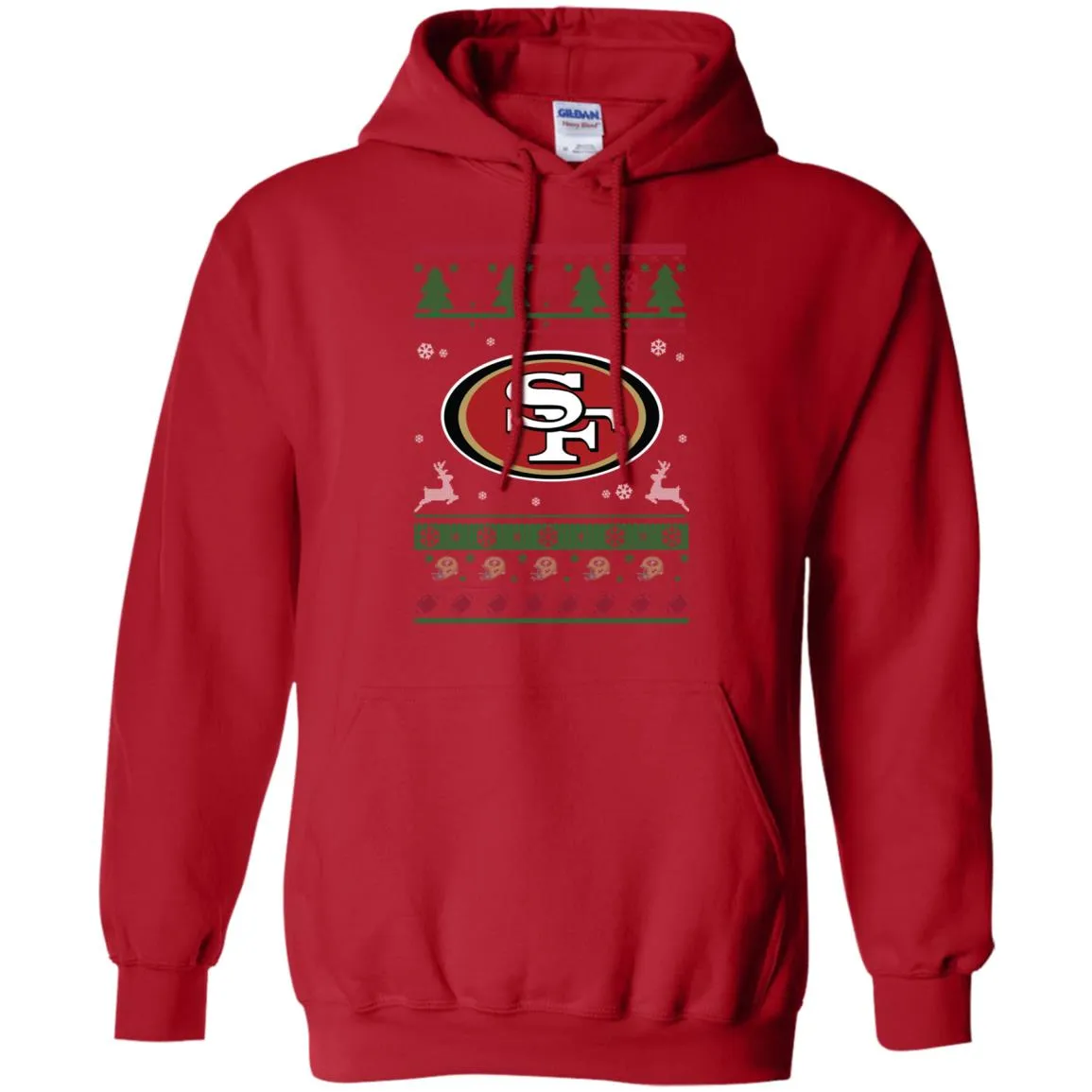 San Francisco 49ers Logo Football Teams Ugly Christmas Sweater Men Pullover Hoodie