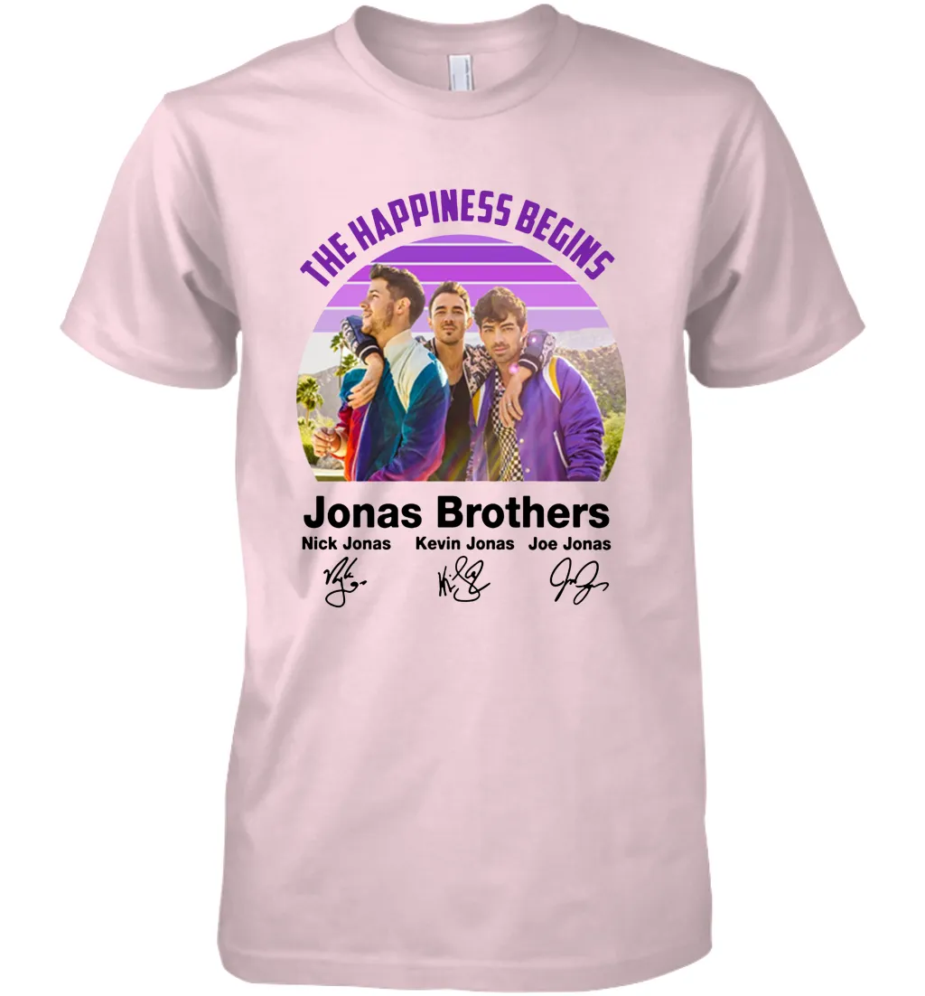 Signatures The Happiness Begins Jonas Brothers Shirt Men's Premium T-Shirt