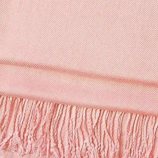 Solid Pashmina Shawl Scarf - Blush Pink