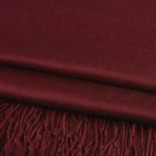 Solid Pashmina Shawl Scarf - Cocoa Medium Brown