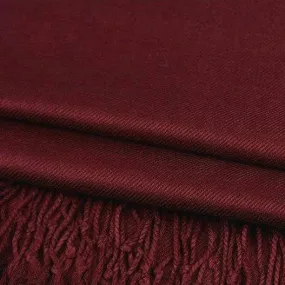 Solid Pashmina Shawl Scarf - Cocoa Medium Brown