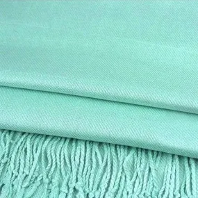 Solid Pashmina Shawl Scarf - Mint