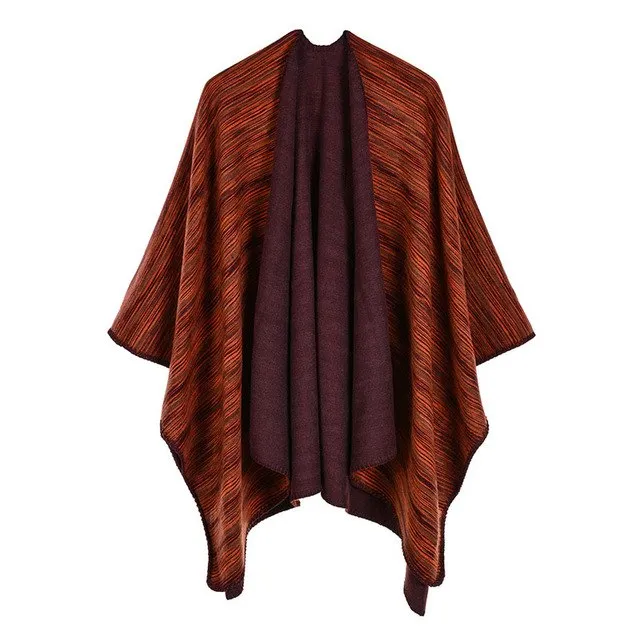 Stacy - Colourful poncho in 8 styles