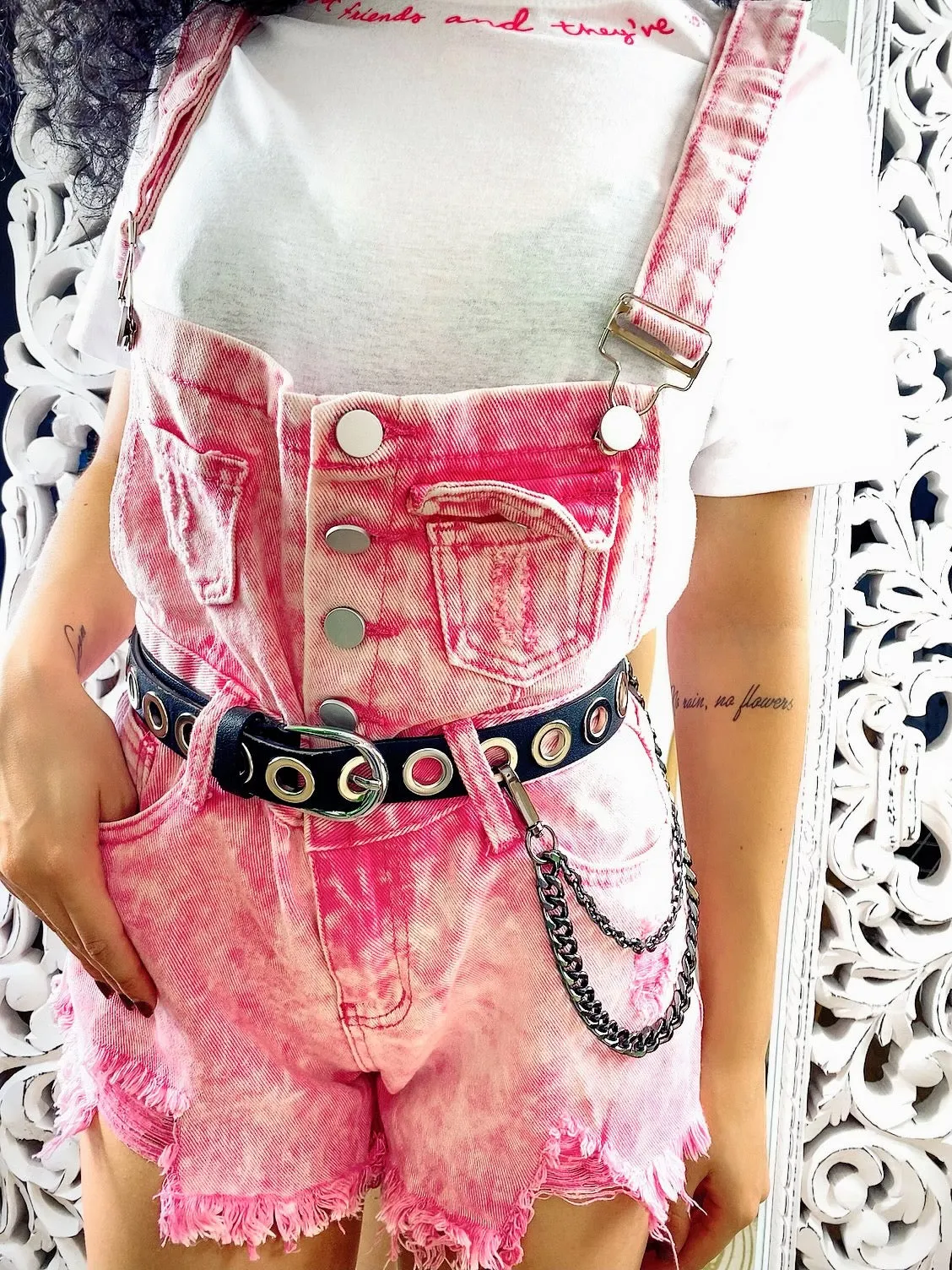 T-shirt Con scritta Fuxia
