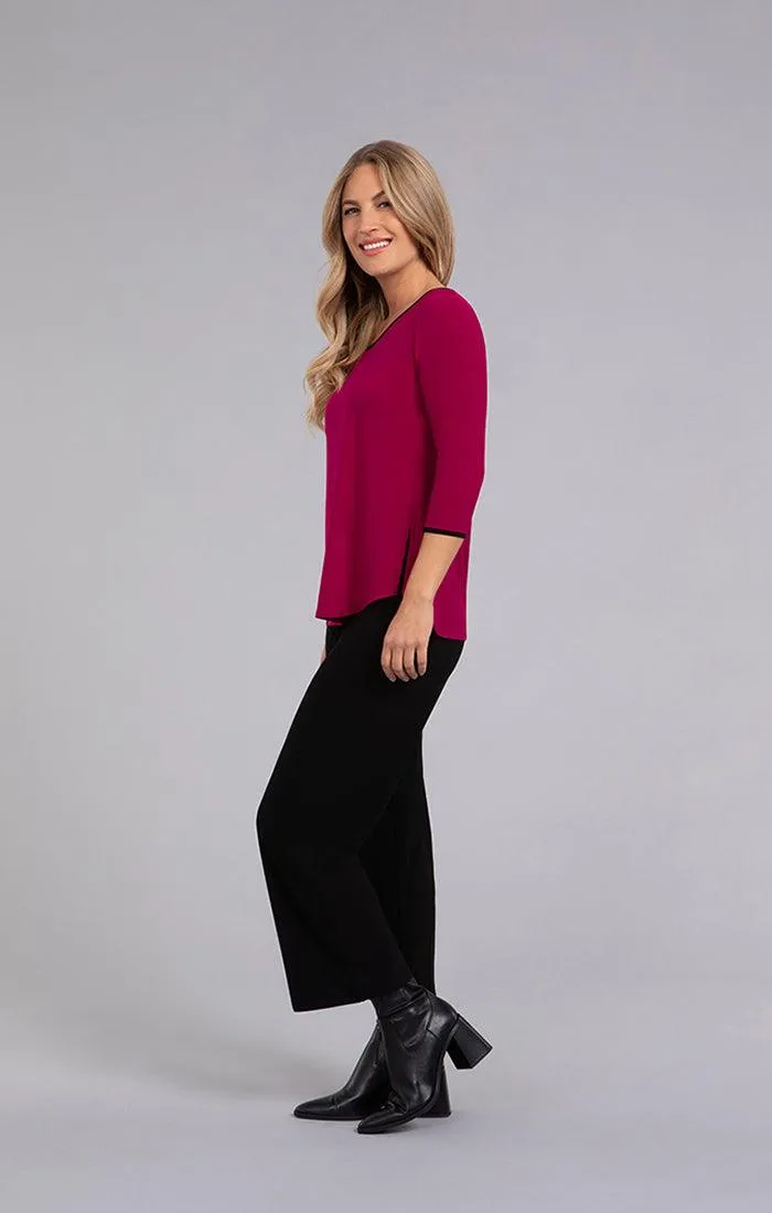 Tipped 3/4 Sleeve Go To Classic T Relax