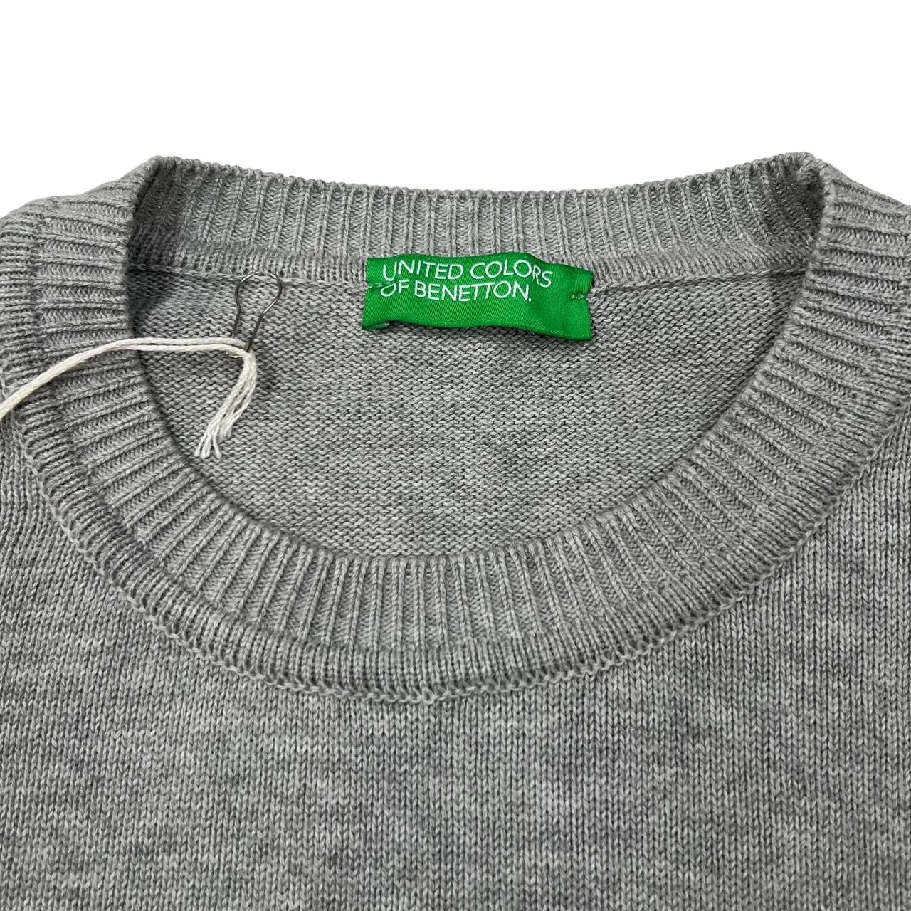 UNITED COLORS OF BENETTON Big Spellout Knit Crewneck Sweater Jumper