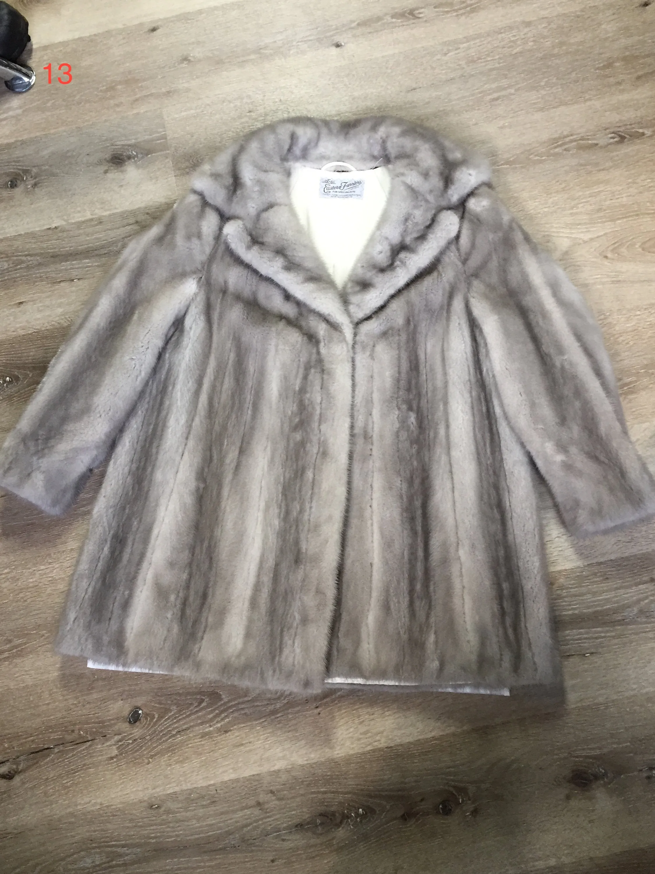 Vintage "Eastern Furriers" Silver Mink Fur Coat, Made in Canada SOLD