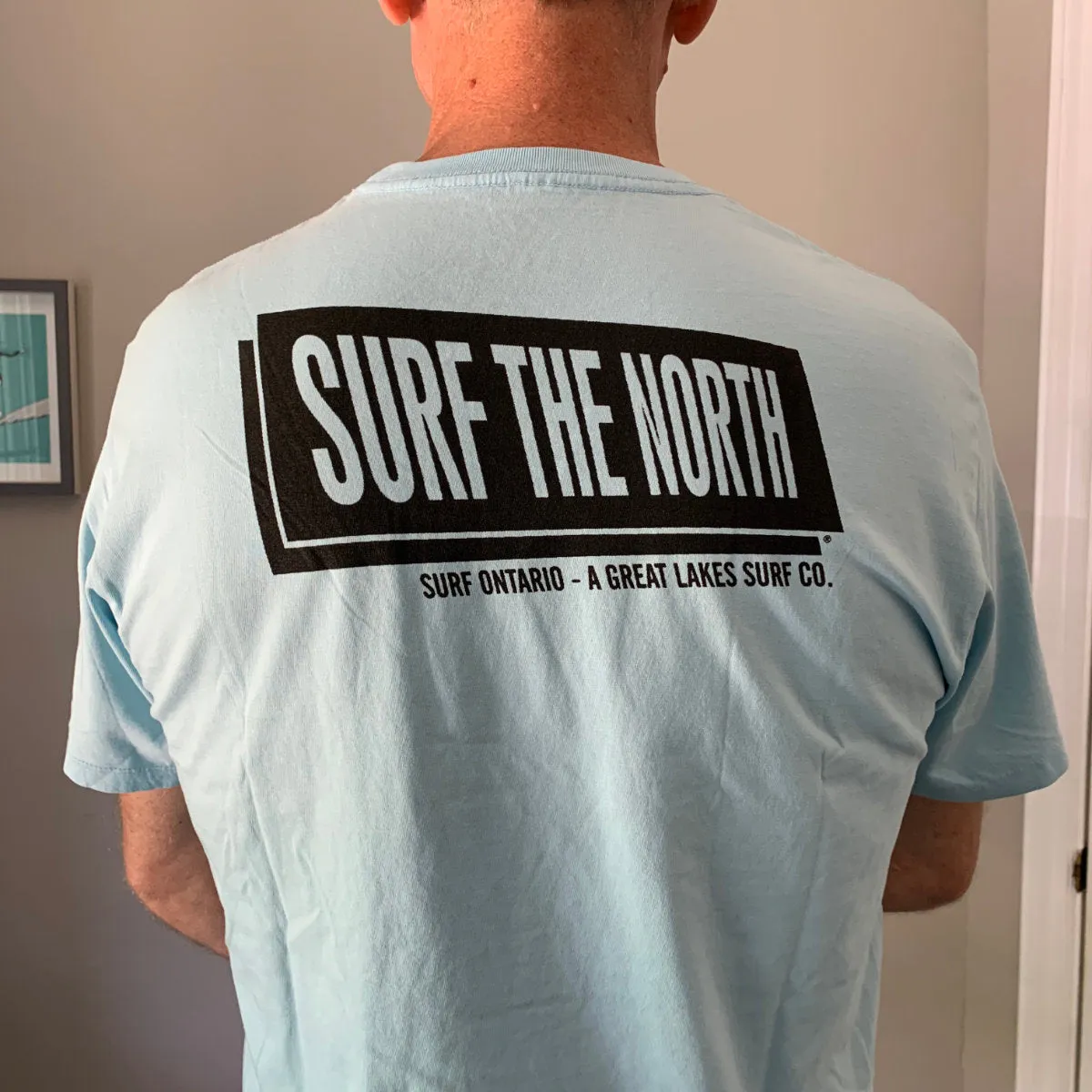 Vissla Established Surf the North T-Shirt - Chambray Light Blue