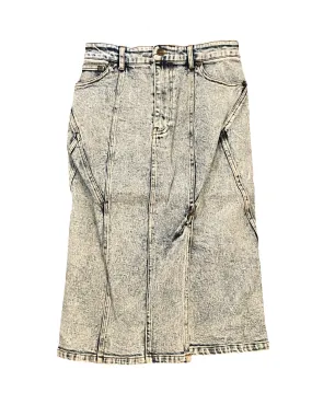Washed Denim Skirt