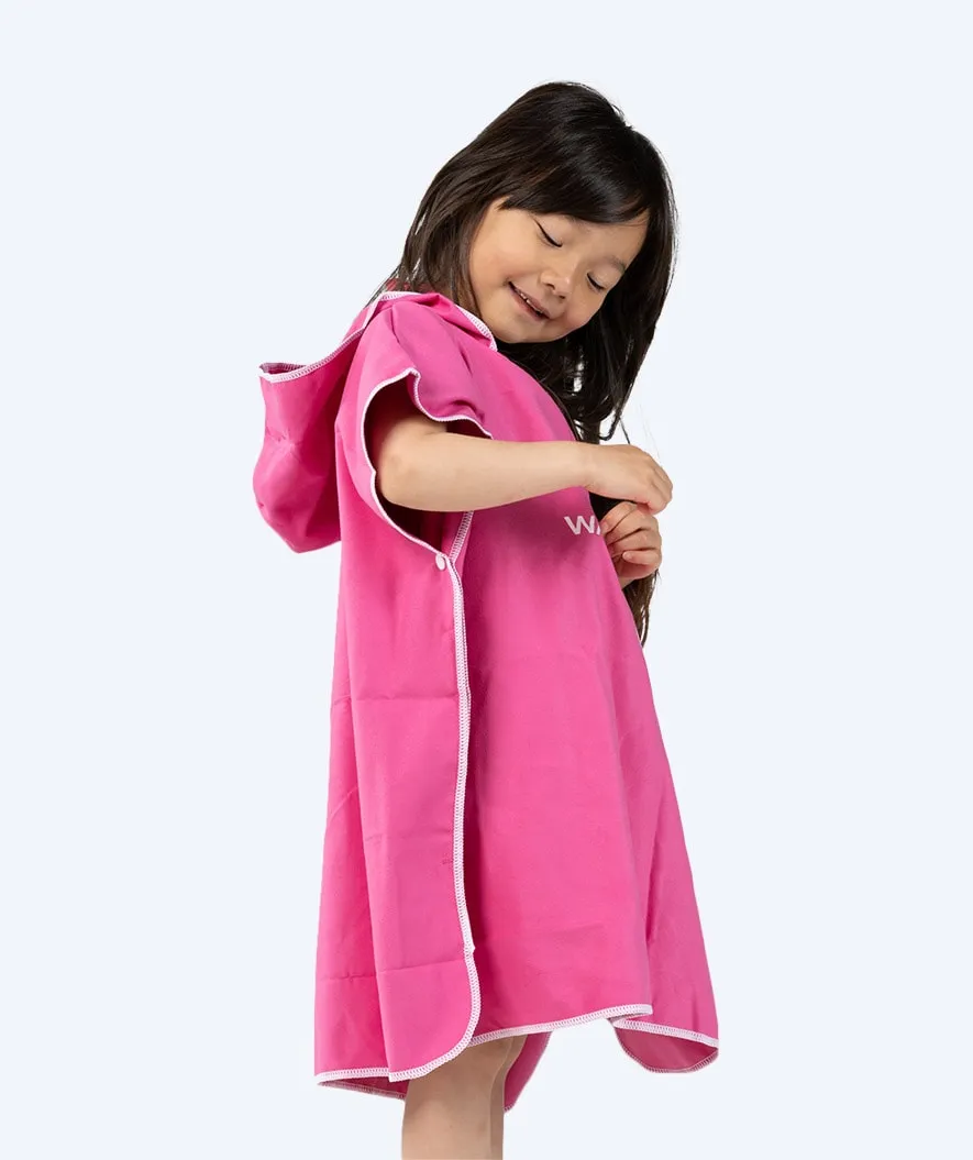 Watery badeponcho til børn - Microfiber - Pink