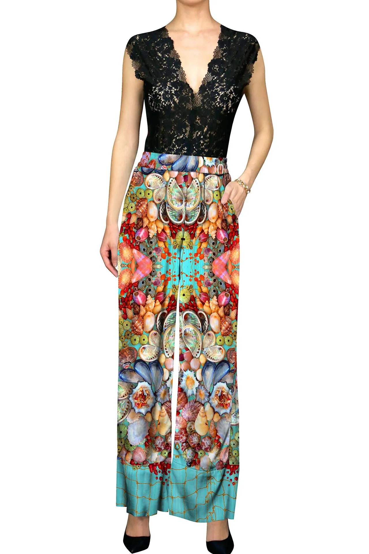 Wide Leg Plazzo Pants