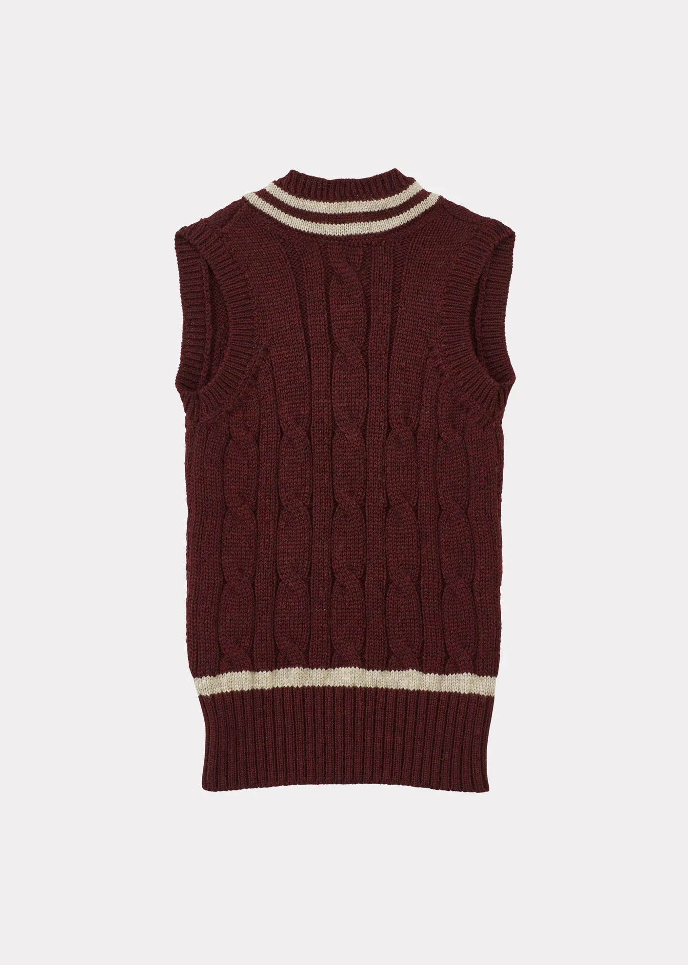 WOMAN CARDIFF KNIT VEST - BROWN