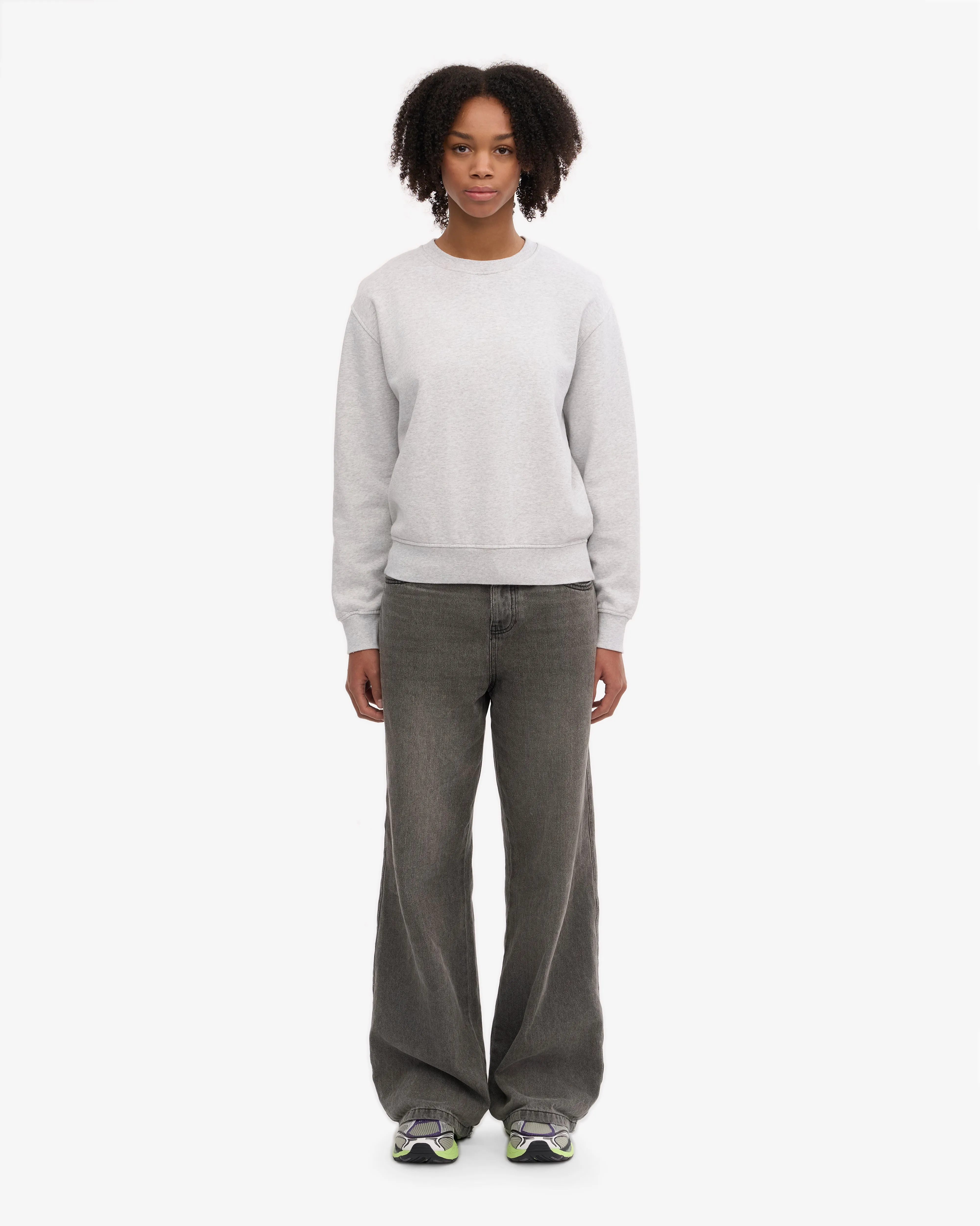 Women Classic Organic Crew - Snow Melange