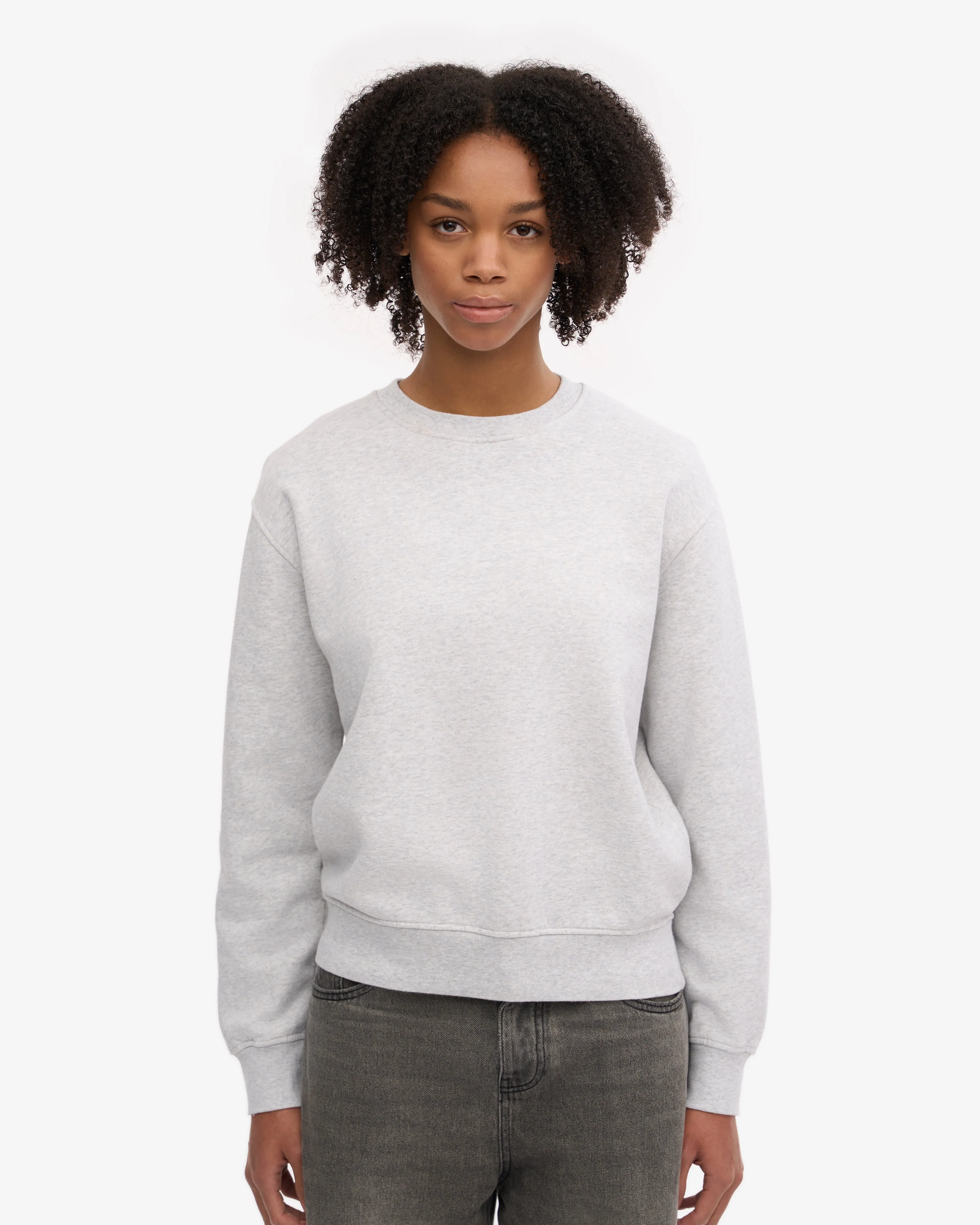 Women Classic Organic Crew - Snow Melange