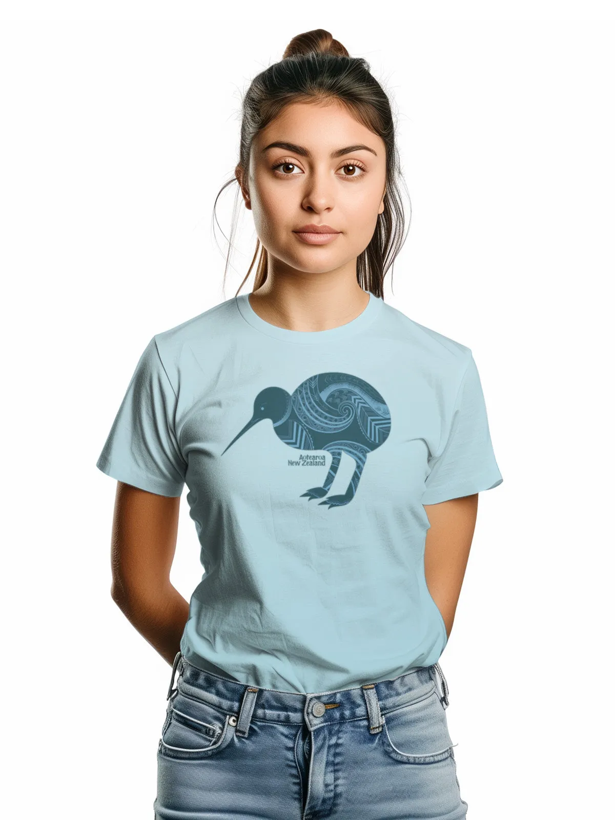 Womens New Zealand T Shirt - Tattoo Kiwi
