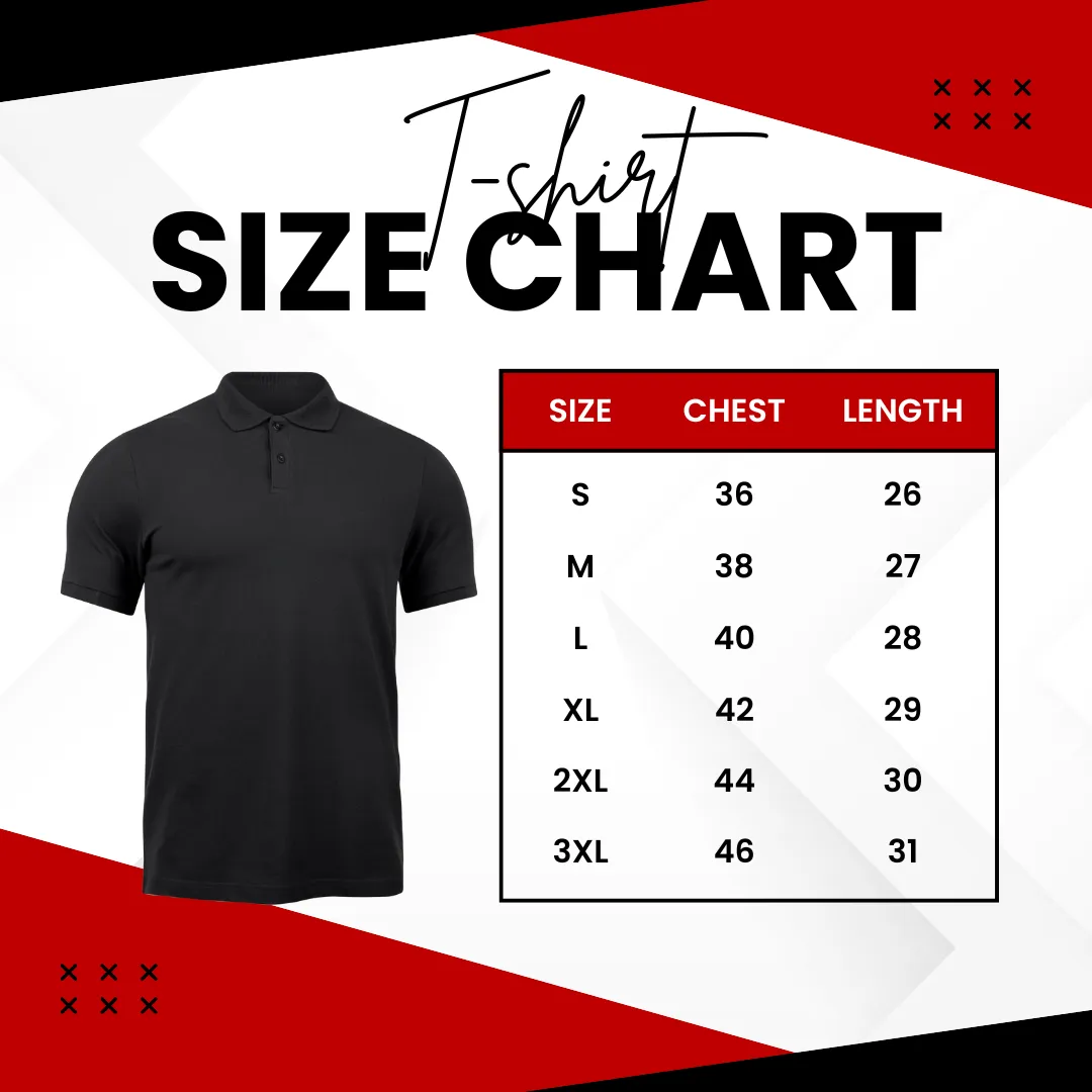 Yellow & Black with 3-Stripe Polo T-Shirt