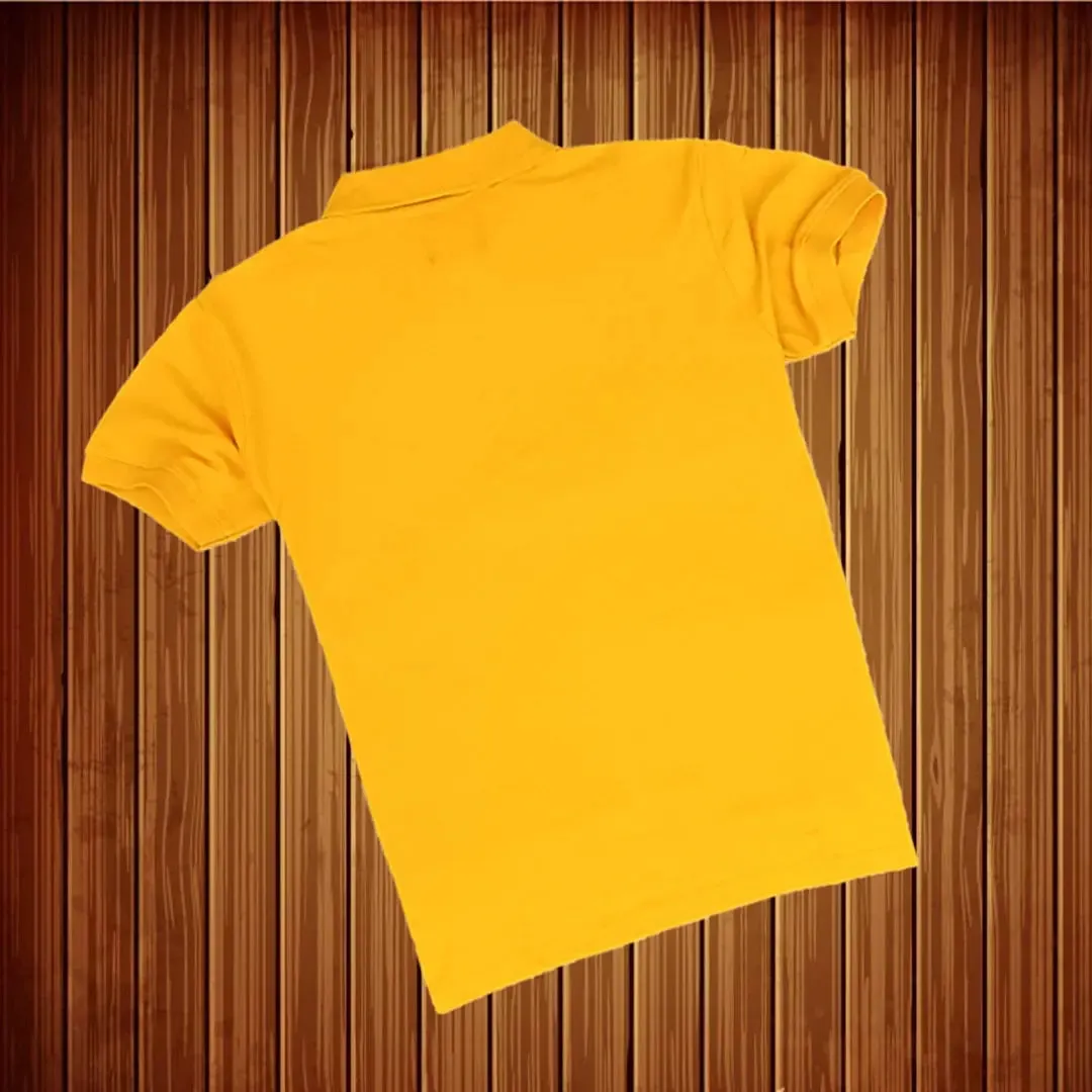 Yellow & Black with 3-Stripe Polo T-Shirt