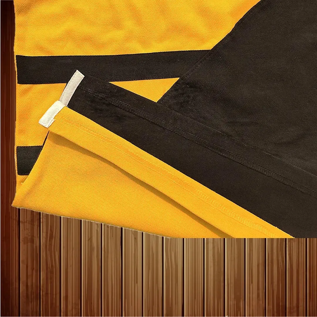 Yellow & Black with 3-Stripe Polo T-Shirt